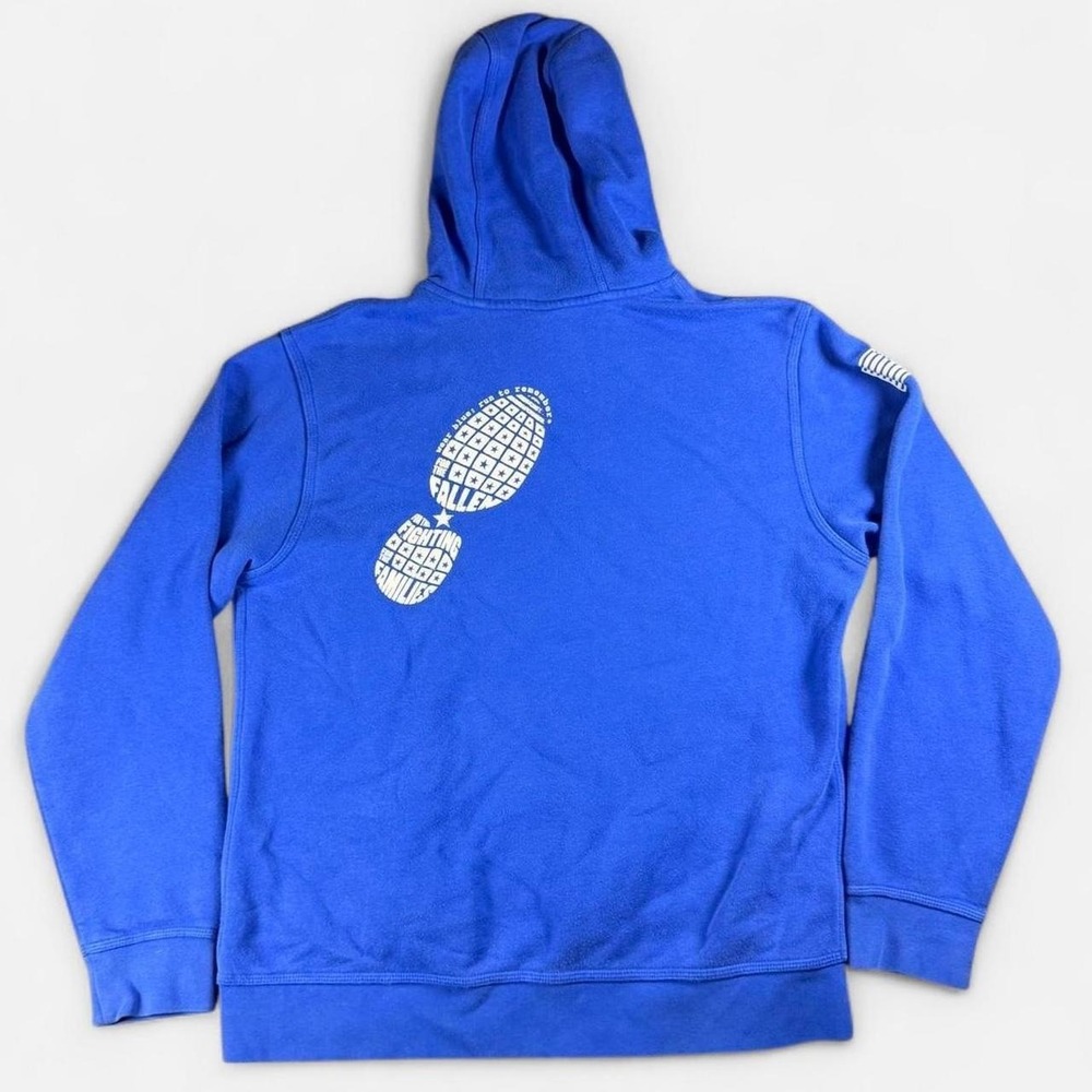 Retro Nike Blue Center Swoosh "Run to remember" Hoodie Size Large - Picture 4 of 7
